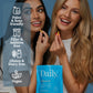Natural migraine supplement two women taking supplement for headache